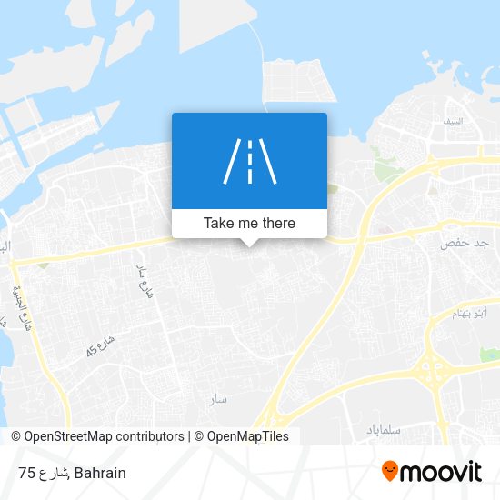 شارع 75 map