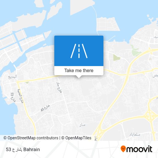شارع 53 map