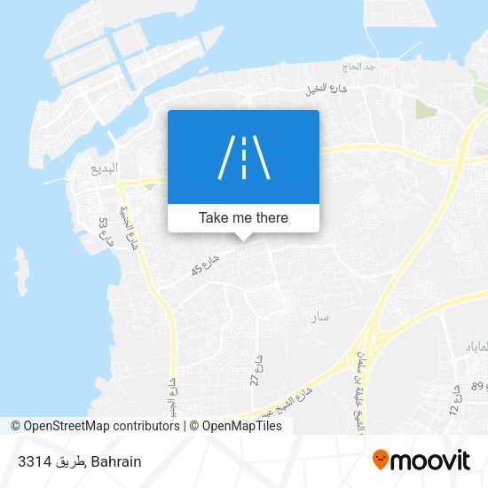 طريق 3314 map