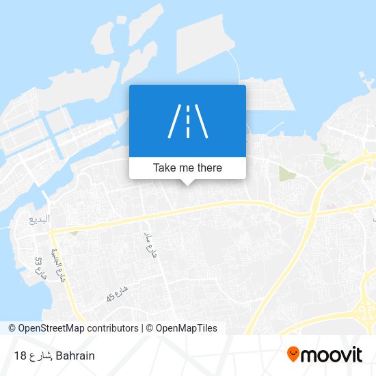 شارع 18 map