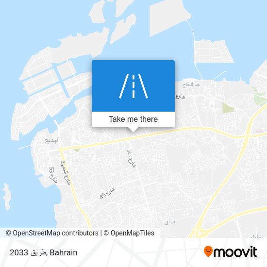 طريق 2033 map