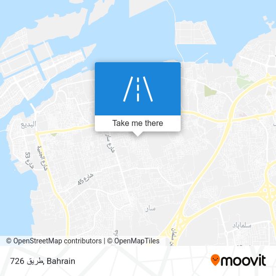 طريق 726 map