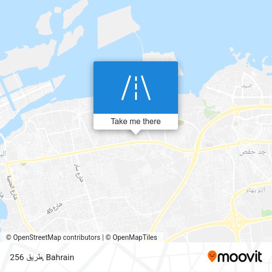 طريق 256 map
