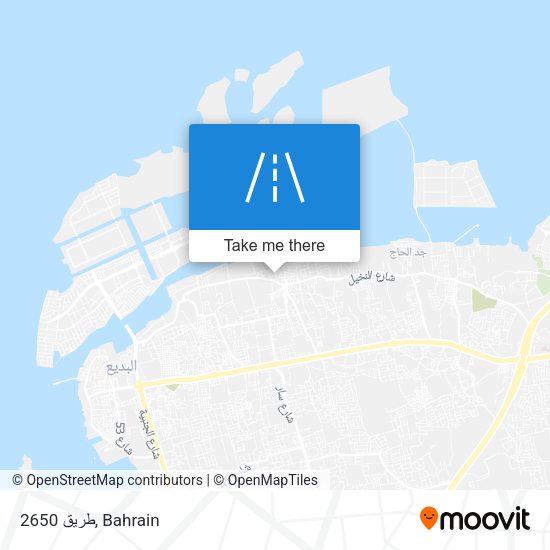 طريق 2650 map