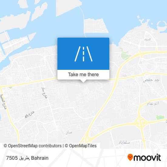 طريق 7505 map