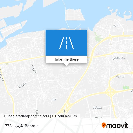 طريق 7731 map