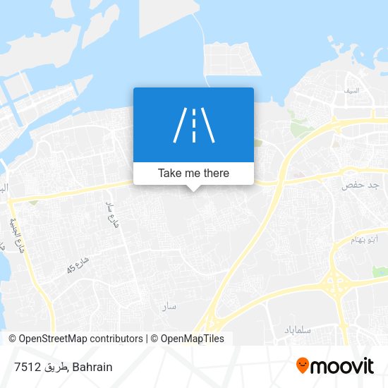 طريق 7512 map