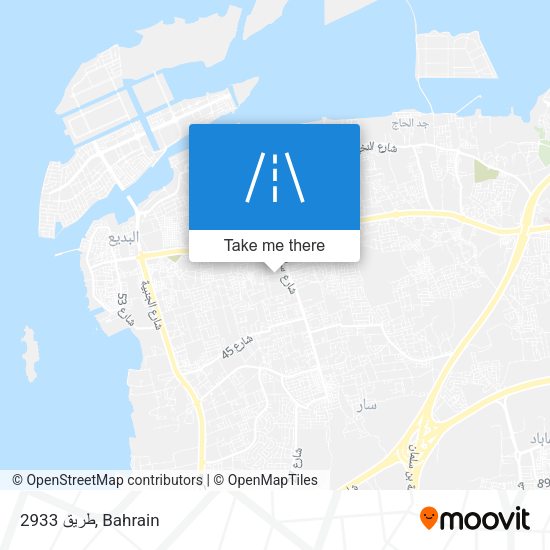 طريق 2933 map