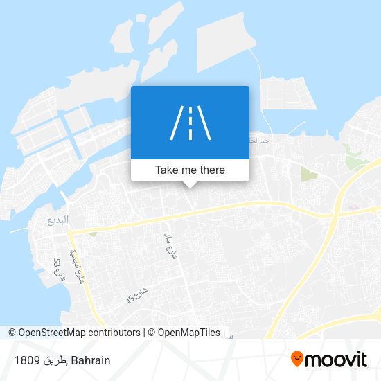 طريق 1809 map