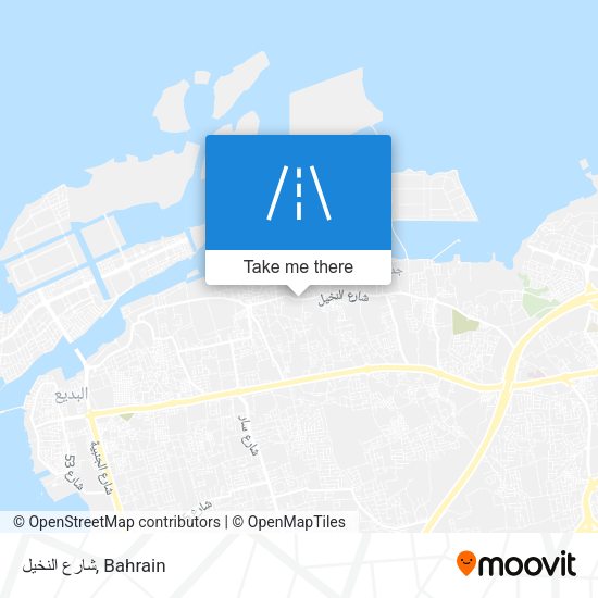شارع النخيل map
