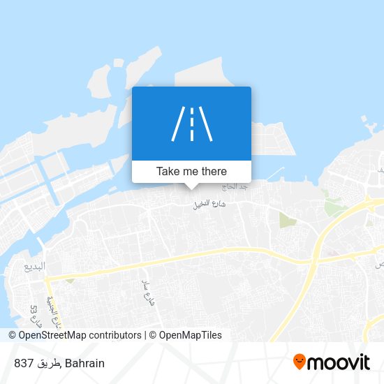 طريق 837 map