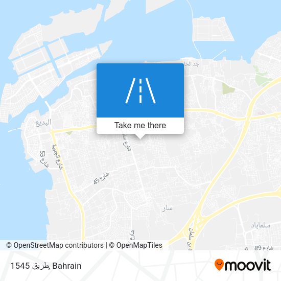 طريق 1545 map