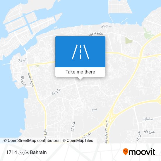 طريق 1714 map