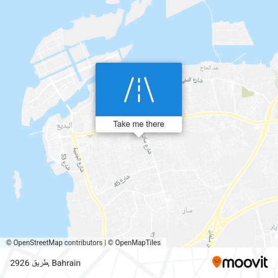 طريق 2926 map