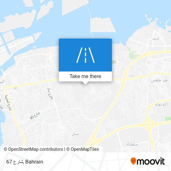 شارع 67 map