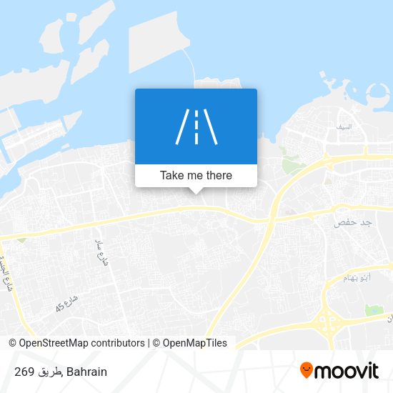 طريق 269 map