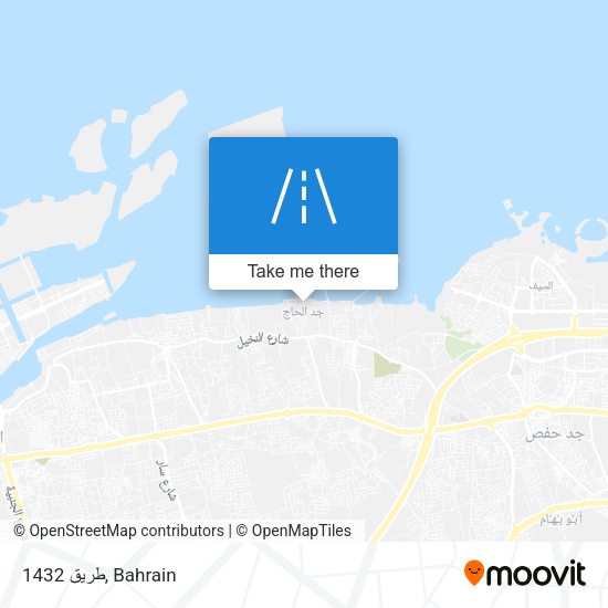 طريق 1432 map