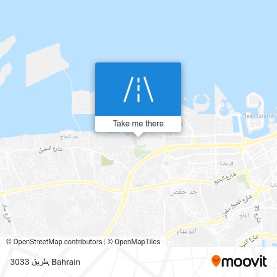 طريق 3033 map