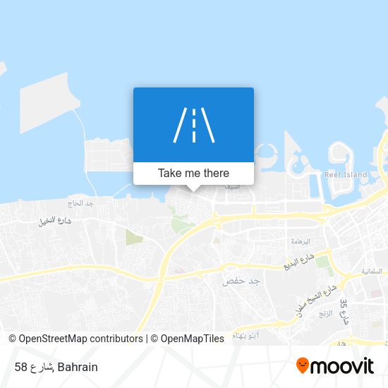 شارع 58 map