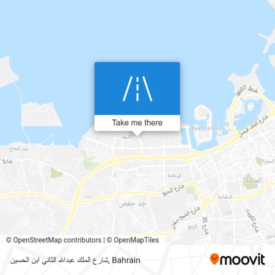 شارع الملك عبدالله الثاني ابن الحسين map