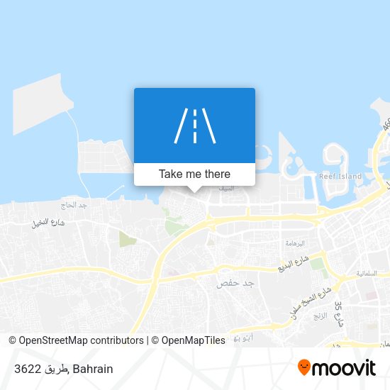 طريق 3622 map