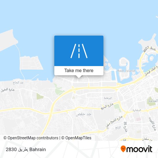 طريق 2830 map