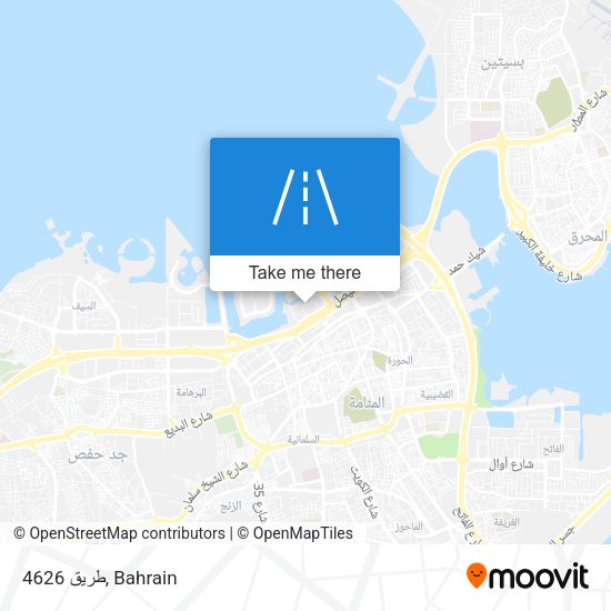 طريق 4626 map
