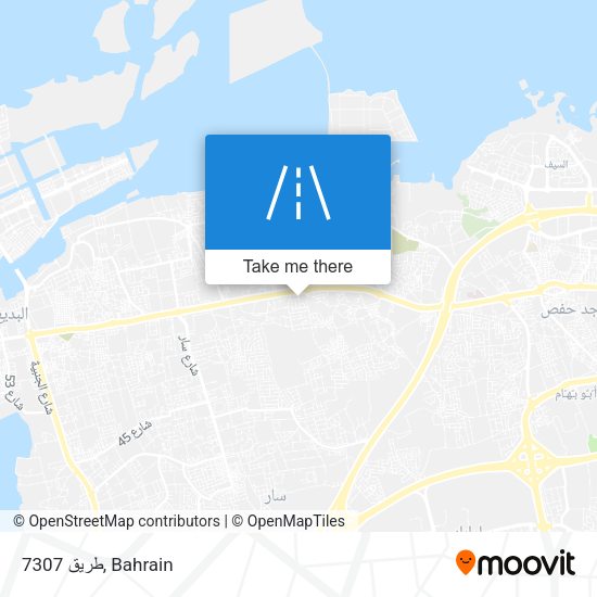 طريق 7307 map