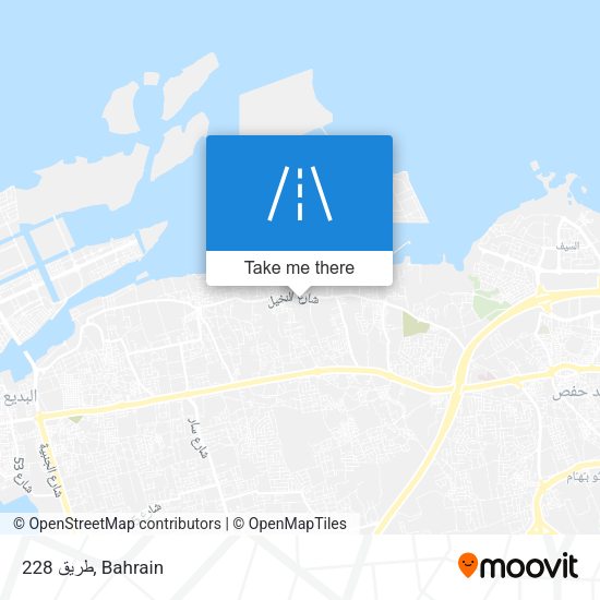 طريق 228 map