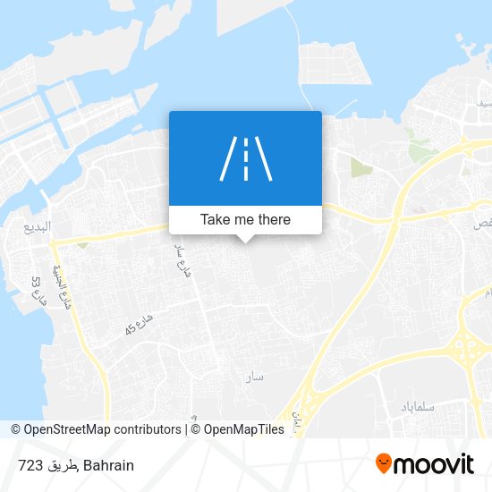 طريق 723 map