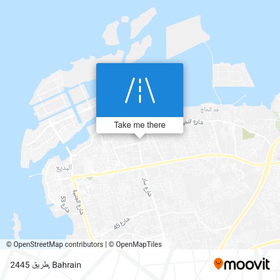 طريق 2445 map