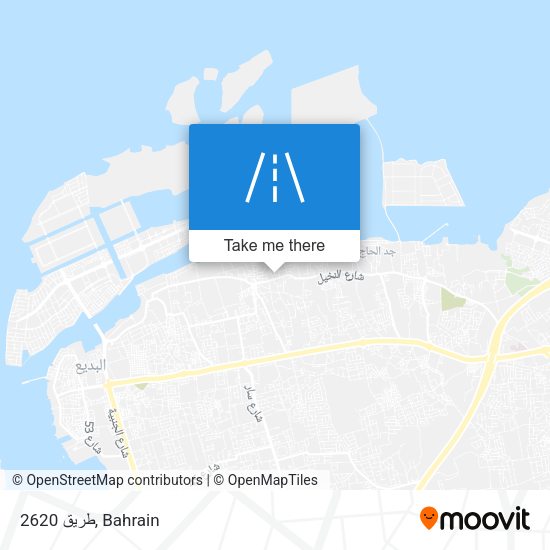 طريق 2620 map