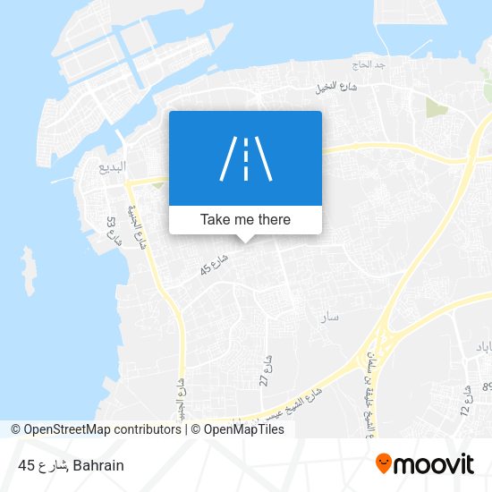 شارع 45 map