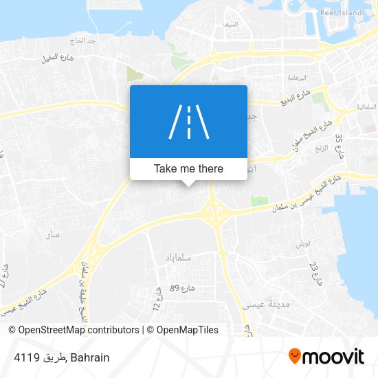 طريق 4119 map