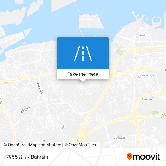 طريق 7955 map