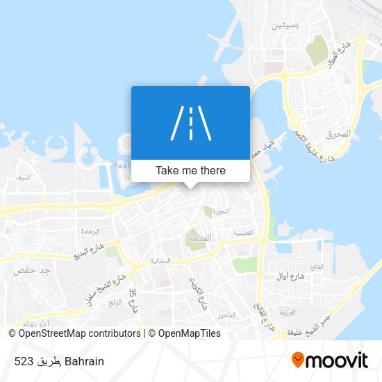 طريق 523 map