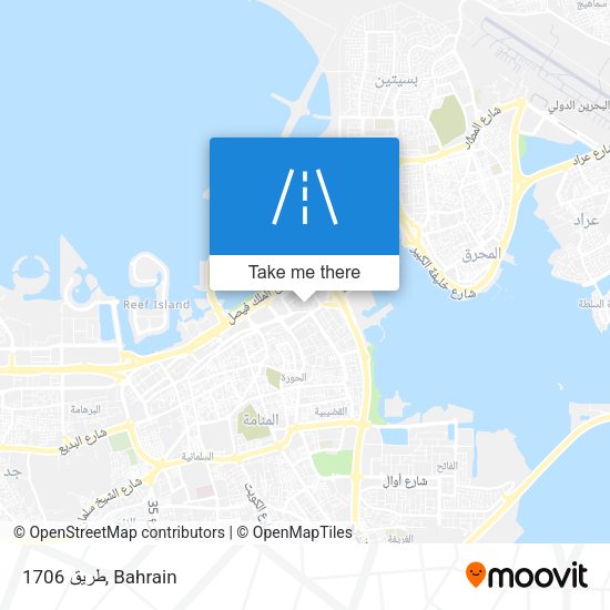 طريق 1706 map