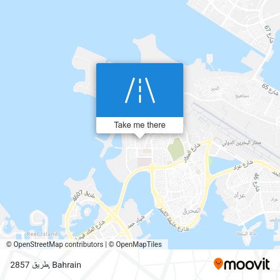 طريق 2857 map