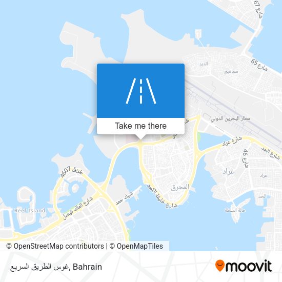غوس الطريق السريع map