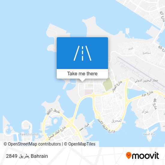 طريق 2849 map
