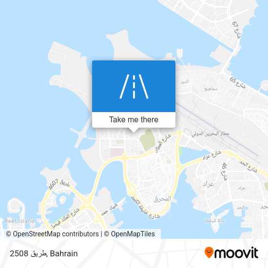 طريق 2508 map