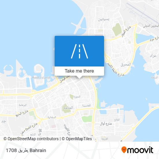 طريق 1708 map