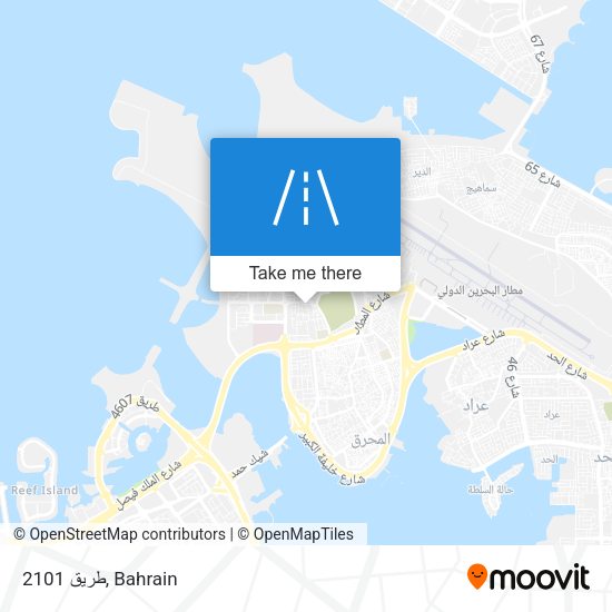 طريق 2101 map