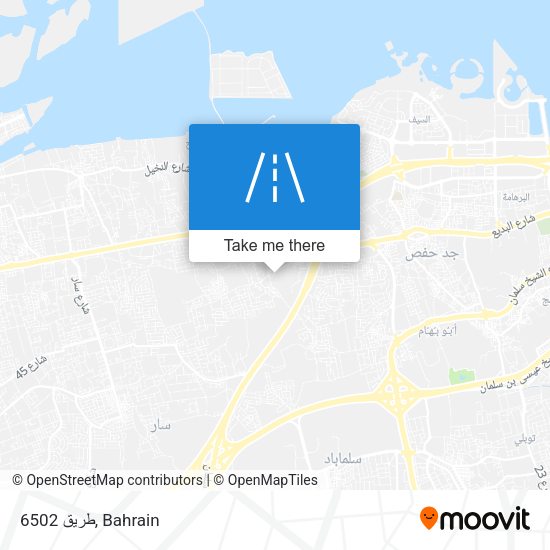 طريق 6502 map