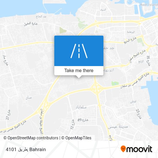 طريق 4101 map