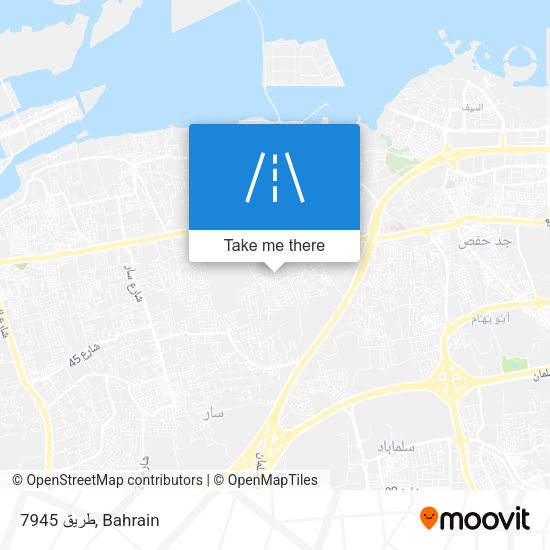 طريق 7945 map
