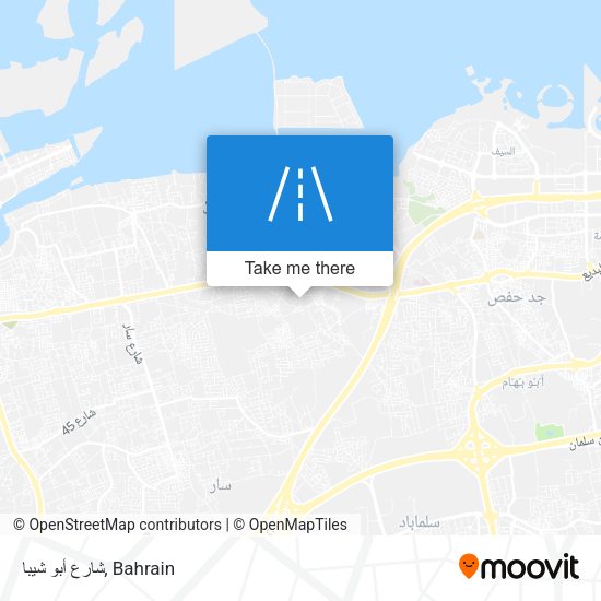 شارع أبو شيبا map