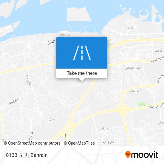 طريق 8133 map
