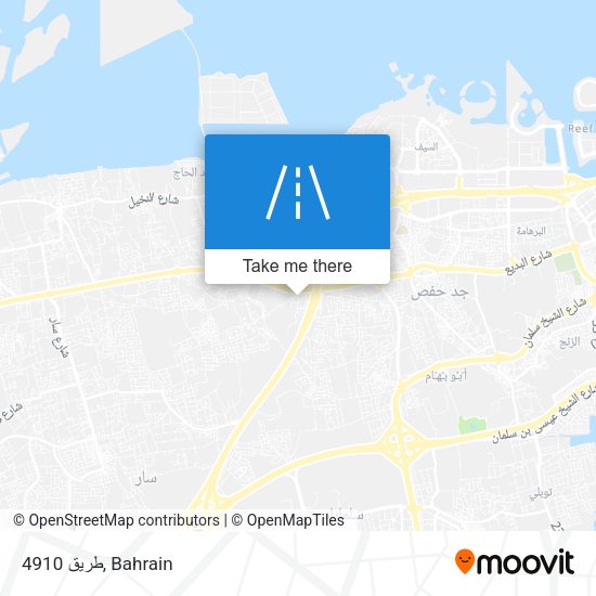 طريق 4910 map