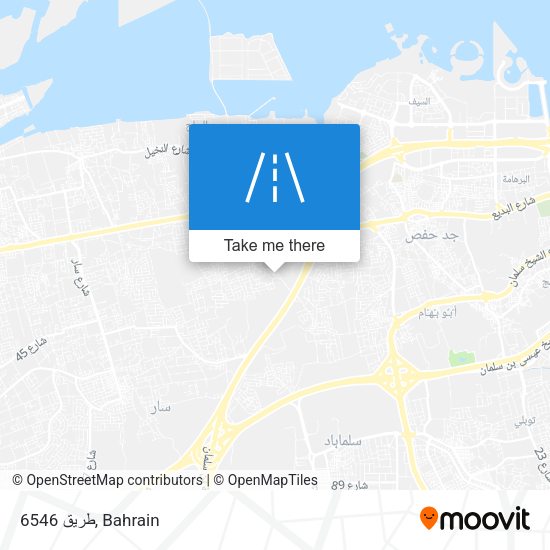 طريق 6546 map
